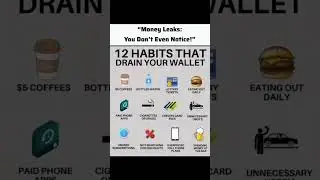 12 Money Habits That Secretly Drain Your Wallet 💸 #SpendingHabits #WealthWisdom #MoneyMatters