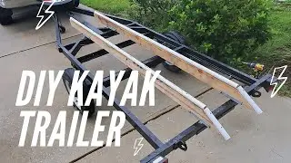 DIY KAYAK TRAILER!!- How to RESTORE an Old Trailer!!