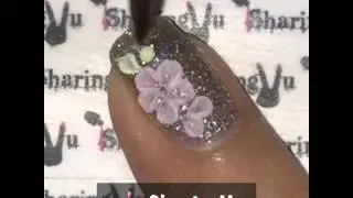 Embossed Floral Nail Art Tutorial