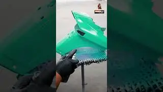 Cat Sendiri Cover Set Motor Warna Petronas Green | DIY Spray Nampak Race Bike!