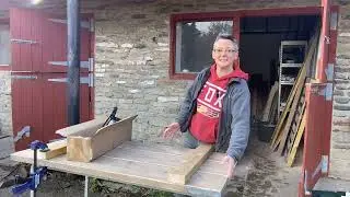 How to Build a DIY Outdoor Dining Table from Reclaimed Scaffold Planks