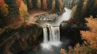 Hidden Waterfall Escape &ndash; Nature, Foliage, and Relaxing Piano Music