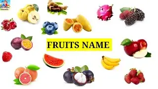 50 + fruits name | fruit name by SK cartoon education
