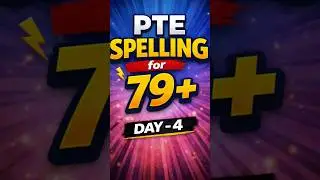 PTE Spelling Day 4 🔥 | Most Confusing Words | 79+ Score Strategy | PTE Academic 2026 #ptespellings