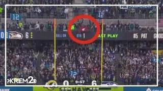 WSU fan goes viral for flying Coug flag at NFC Championship game in Seattle