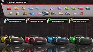 Cars 3: Driven to Win Which color do you think Jackson storm will win? Split screen 4 player #cars3
