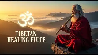 (No Ads) Tibetan Flute Music for Deep Healing - Deep Sleep, Melatonin Release Moon Light