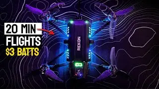 20 Min+ Drone Flights with a $3 Battery? - Rekon 35 V2 is INSANE ‼️