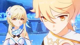 Aether gets Jealous of Columbina... (Genshin Luna I Cutscene)