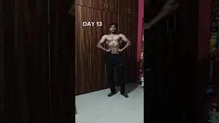 Day - 13 | Body Transformation💪.#homeworkout#shorts#ytshorts #bodytransformation#backworkout #biceps