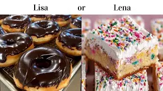 Chocolate VS Vanilla Desserts Challenge! | LISA or LENA 🍪💖