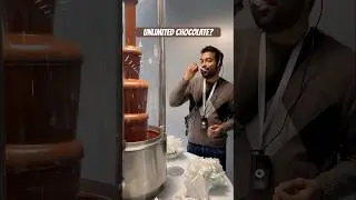 You can eat unlimited chocolate at this Lindt museum in Switzerland 😍+ Biggest chocolate fountain!