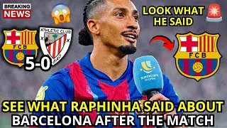 🚨BREAKING NEWS! SEE WHAT RAPHINHA SAID ABOUT BARCELONA AFTER THE MATCH! BARCELONA NEWS