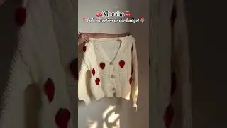 Meesho finds cute pinteresty cardigan 🎀🍒 #shorts #meeshofinds #cardigan #haul #meeshohaul