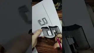This 3D Letter Looks REAL 😱 #Shorts