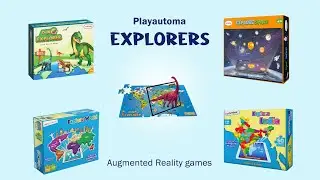 Playautoma's Explorer Series | Augmented Reality Based Jigsaw Puzzle Game on World, Space, Dinosaur