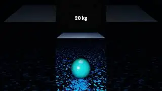Transparent Cloth Falls on Glowing Sphere &ndash; Hypnotic Blender Physics! #satisfying #asmr  #animation