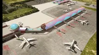 Allama Iqbal International Airport Lahore |Extension of Terminal Building| Visualization by PIXARCH