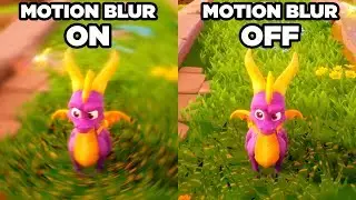 [4K] Spyro Reignited Trilogy: Motion Blur On / Off Comparison (Motion Blur Patch Gameplay)