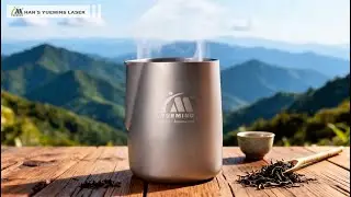20W Fiber Laser Marking Machine MF-E-A: Clear, Permanent Logo Marking on Metal Tea Sets!