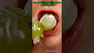 Uvas verdes congeladas crocantes e deliciosas ASMR! #asmr #satisfying #prazer #sensorial #crocante
