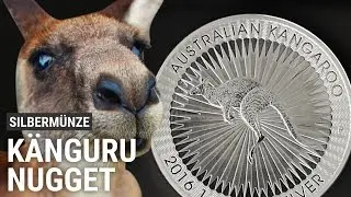 SILBER K&auml;nguru Nugget - G&Uuml;NSTIGE 1 Unze Silberm&uuml;nze als Anlage & Krisenschutz