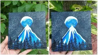 Moonlight Mountain || full moon on mountain
