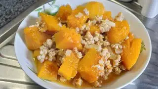 Pumpkin and Mince Pork Recipe | VGemini vlog