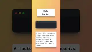 Factor Data in R in 60 Seconds  #rprogramming #rprogrammingforbeginners
