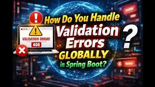 How Do You Handle Validation Errors Globally in Spring Boot ? | Spring Boot Interview Questions