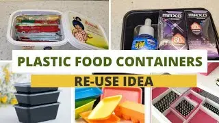 Plastic Disposal Box Reuse IDEA, Best way to reuse plastic food container, Zero Cost Organization