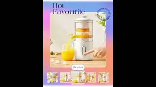 Portable Wireless Electric Juicer - USB Mini Fruit Squeezer