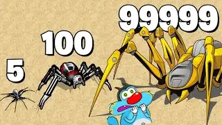 Oggy Evolving Noob Spider To Monster Spider in Android Game Spider Evolution Runner Game