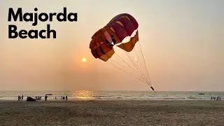 Majorda Beach Goa | Sunset Beach | Parasailing in Goa |  Goa Beaches | Goa | 4K