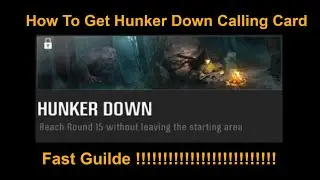 Hunker Down Calling Card #blackops6