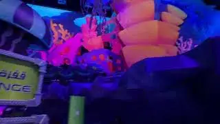 Eel Racer roller coaster at Sea World Yas Island in Abu Dhabi, UAE