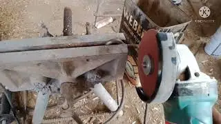 Handy EMWAN: Angle grinder converted to portable saw. YouTube adaptation.