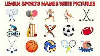 Sports Vocabulary for Kids | Learn 25 Sports Name List in English with Fun Facts & Pictures