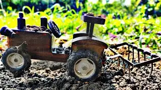 HMT Tractor work in Field universal agriculture implement video