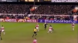 Dennis Bergkamp  Crazy Ball control vs AS Roma 2003