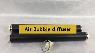Aeration tube Diffuser For Wastewater Treatment Fish Farming Coarse Bubble diffuser.mp4