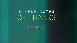 Simple Notes Of Thanks (Composer&rsquo;s Sampler)