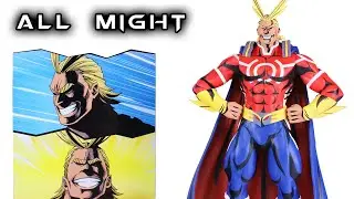 First 4 Figures ALL MIGHT Silver Age Exclusive Edition My Hero Academia Statue Action Figure Review