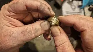 Making a Shiny Brass Ring from Tunisian 100 Millimes Coin