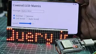 Control 4in1 Dot Matrix Display with ESP32 & ESP8266 | Scrolling Text Tutorial 🖥️✨  #project #esp32