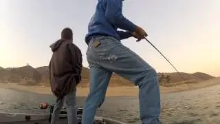 Striper Fishing Lake San Antonio CA 2013