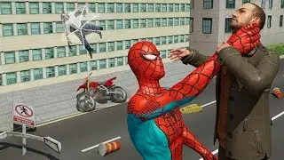 New Flying Spider Hero Crime Battle Walk-though Spider Hero City Rescue Mission Android Gameplay