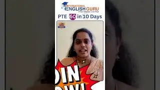 #PTE 60 PR Dream Came True in 10 Days@#IEGurus ! #pteonlineclasses