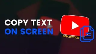 How to COPY Text from YouTube Description on Android | Copy Text on Android 2022! (Image Text Also)