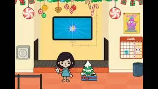 Free winter gift hello kitty in Toca life world